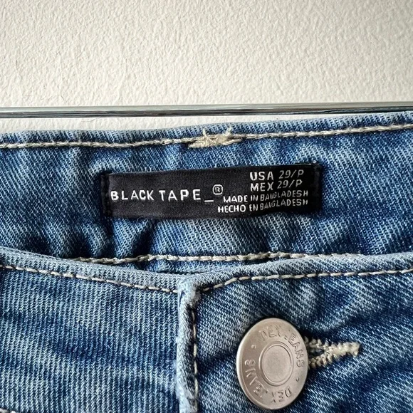 NWT Black Tape_ Blue Skinny Jeans Ankle-Length Tapered | size 29P - Picture 5 of 6